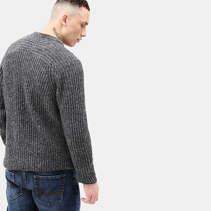 Phillips Brook Lambswool Sweater for Men in Dark Grey-