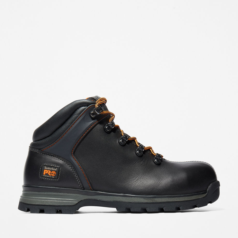 Timberland Pro Splitrock Xt Safety-toe Work Boot For Men In Black Black, Size 12