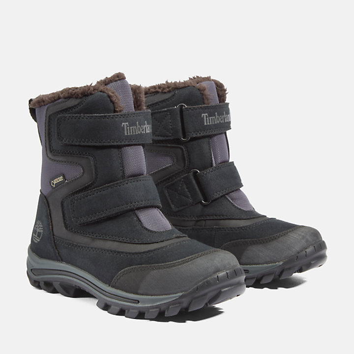 Chillberg 2-Strap GTX Boot for Youth in Black-