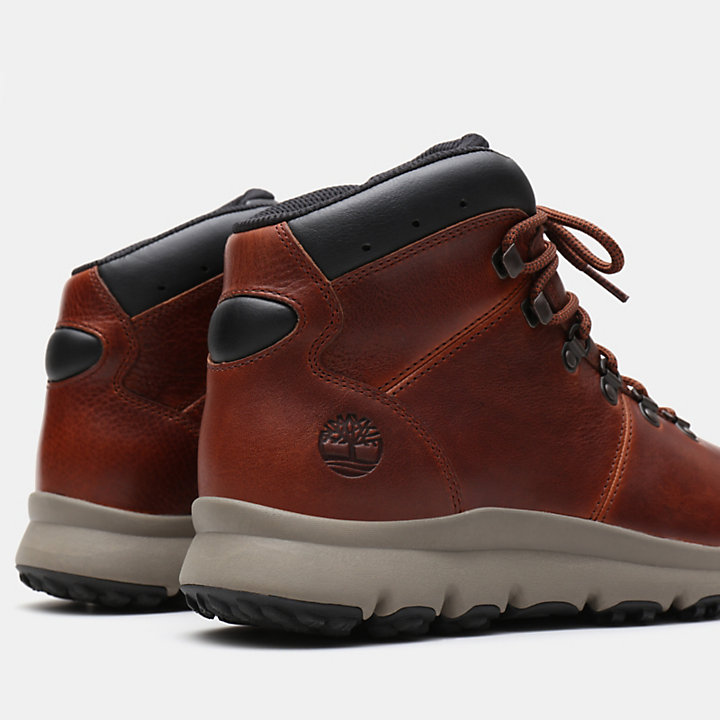 World Hiker Leather Hiking Boot for Men in Brown | Timberland