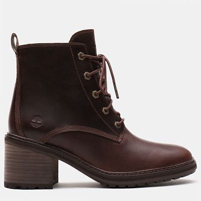 brown lace up boots womens
