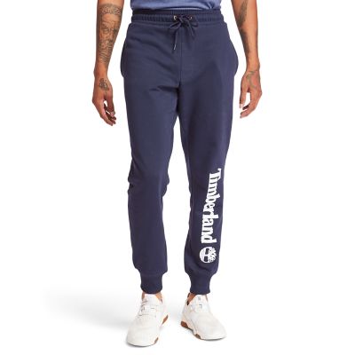 Timberland® Logo Sweatpants for Men in Navy | Timberland