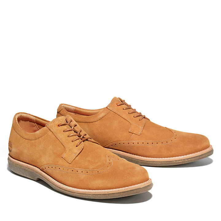 City Groove Brogue Oxford for Men in Yellow-
