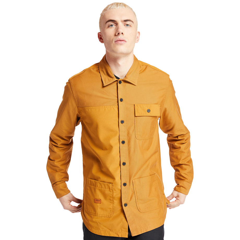 Timberland Mascoma River Overshirt For Men In Yellow Yellow, Size M