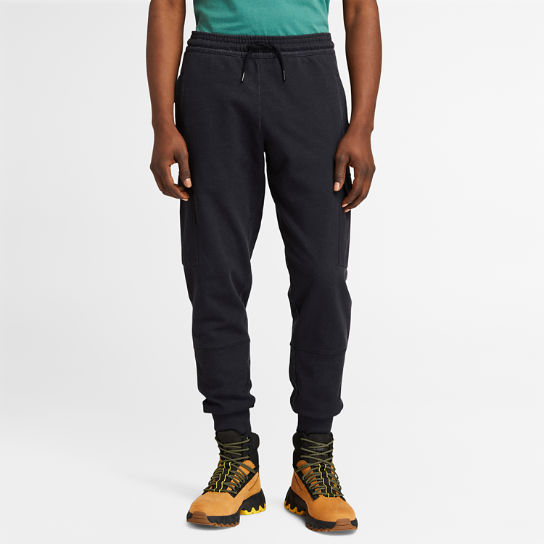Pantalon de survêtement cargo teint en pièce pour homme en noir | Timberland