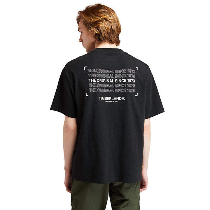 1973 Back-graphic T-Shirt for Men in Black-