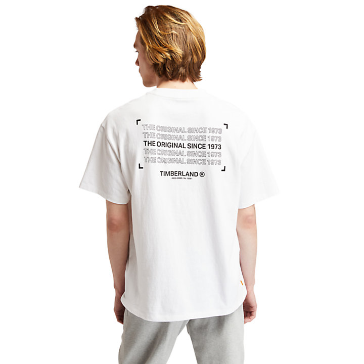 1973 Back-graphic T-Shirt for Men in White-