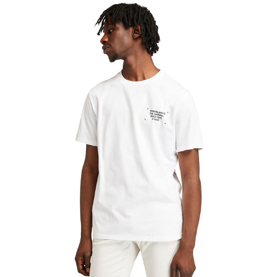 Camiseta con Logotipo con Estampado de Camuflaje para Hombre en blanco | Timberland