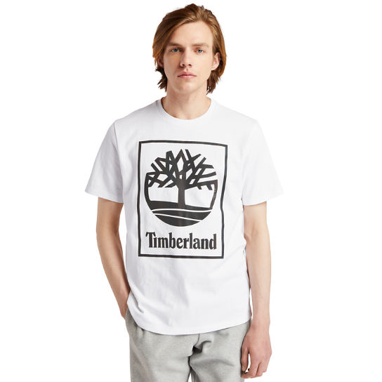 Camiseta con Logotipo Gráfico de Árbol para Hombre en blanco | Timberland