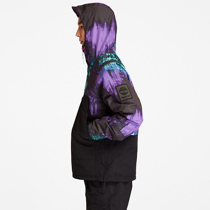 Northern Lights Rain Jacket for Men with Aurora Print-