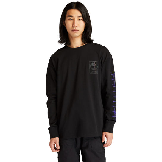 LS NL Sky Graphic T-Shirt for Men in Black | Timberland