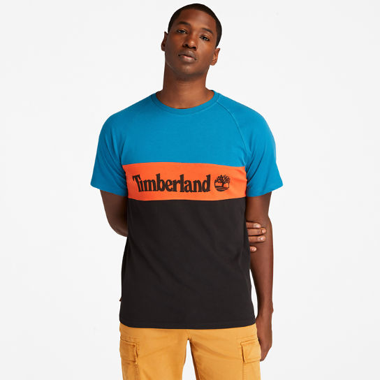 Cut-and-Sew T-Shirt für Herren in Petrol | Timberland