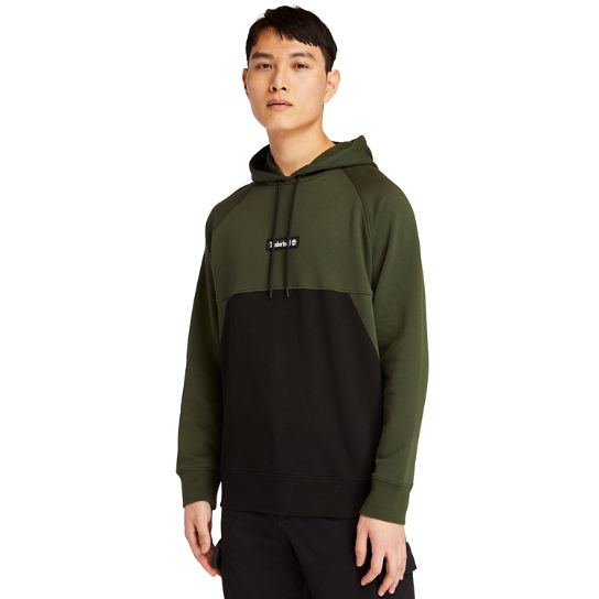 Cut-and-Sew Hoodie for Men in Dark Green | Timberland