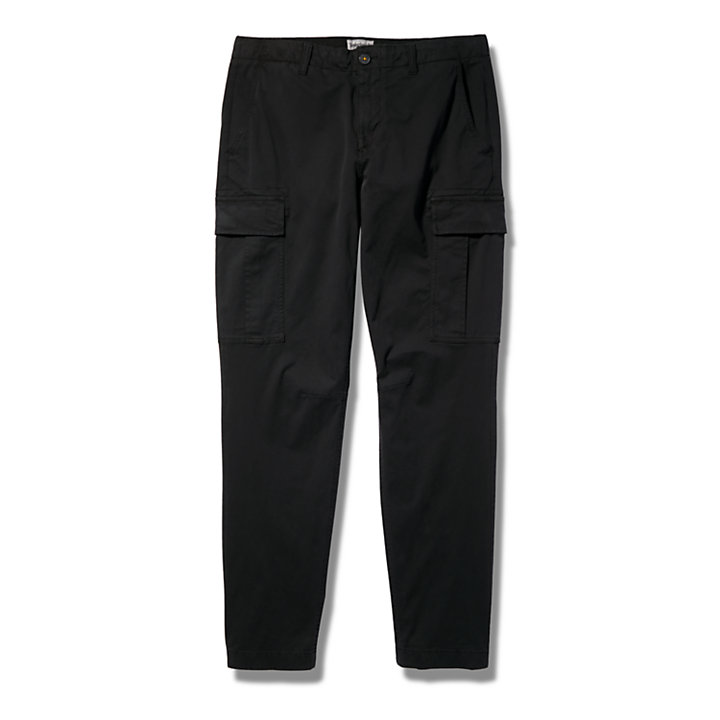 Pantalones Cargo de Sarga Core para Hombre en color negro-