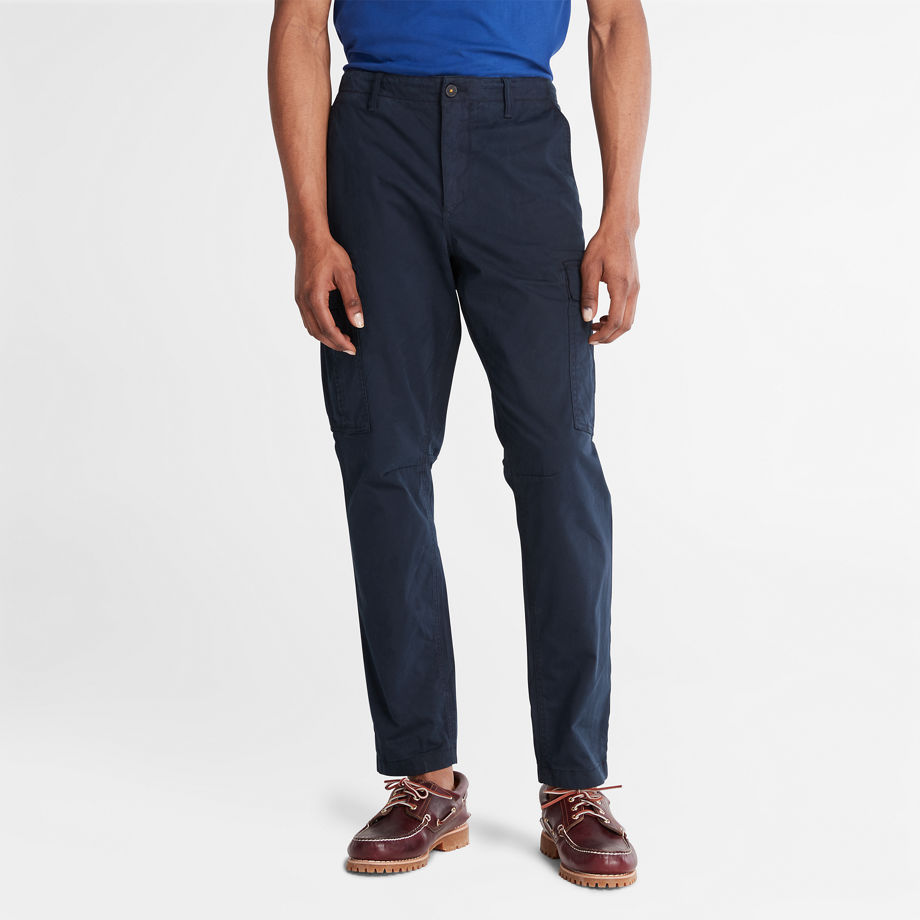 Timberland Gd Core Twill Cargo Trousers For Men In Navy Navy