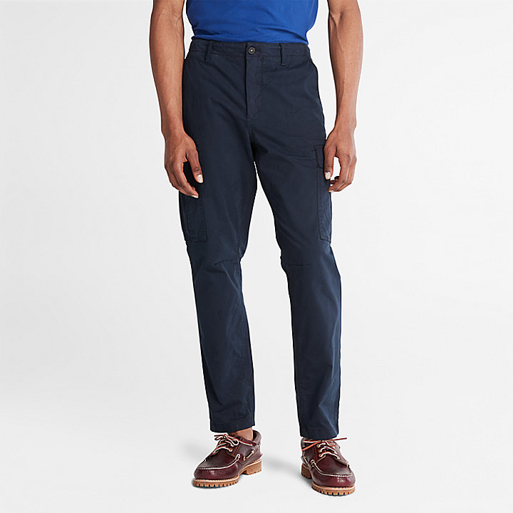 GD Core Twill Cargo Trousers for Men in Navy
