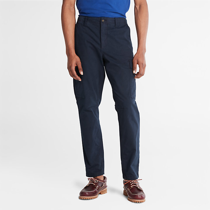 GD Core Twill Cargo Trousers for Men in Navy-