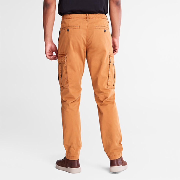 Calças Cargo em Sarja GD Core para Homem em laranja-