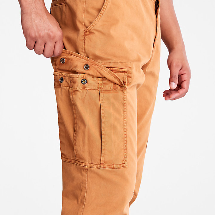 GD Core Twill Cargo Trousers for Men in Orange-