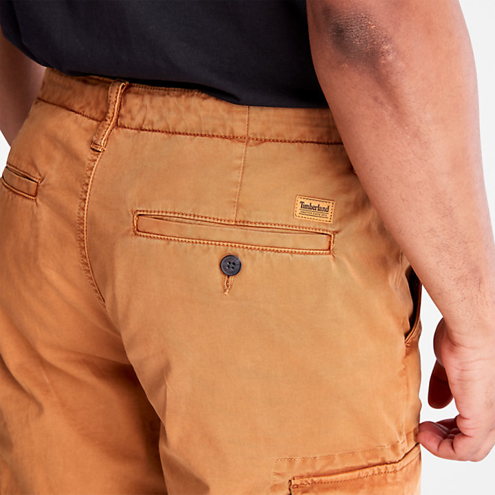 Pantalon cargo en sergé GD Core pour homme en orange-