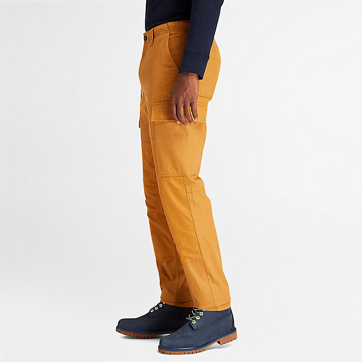 Pantalon cargo utilitaire pour homme en jaune