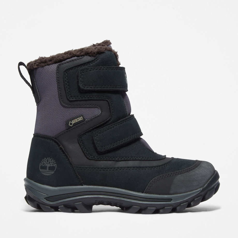 Timberland Gore-tex Chillberg Winter Boot For Junior In Black Black Kids, Size 3.5