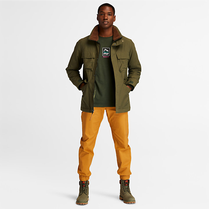 Mt. Kelsey Field Jacket for Men in Dark Green-