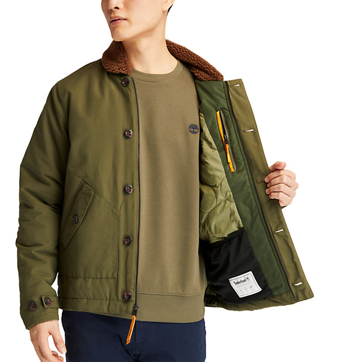 Mount Kelsey N1 Deck Jacket for Men in Dark Green-