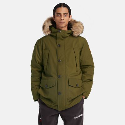 Timberland Scar Ridge Parka With Dryvent Technology For Men In Green Green