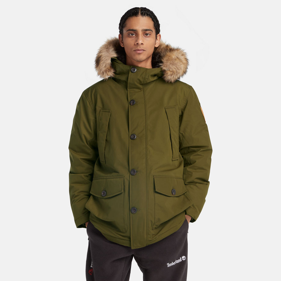 Timberland Scar Ridge Parka With Dryvent Technology For Men In Green Green, Size S
