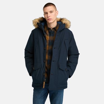 Timberland Scar Ridge Parka With Dryvent Technology For Men In Navy Navy