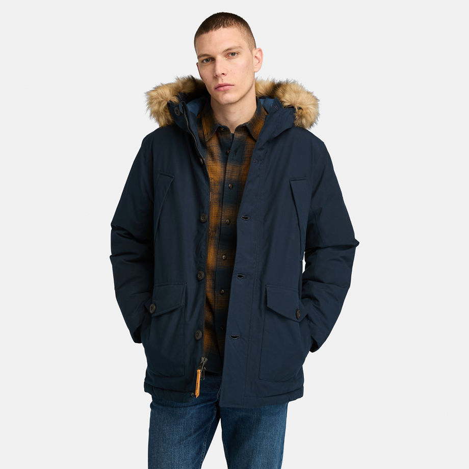 Timberland Scar Ridge Parka With Dryvent Technology For Men In Navy Navy, Size S