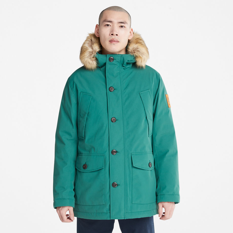 Timberland Scar Ridge Dryvent Parka For Men In Green Green, Size L