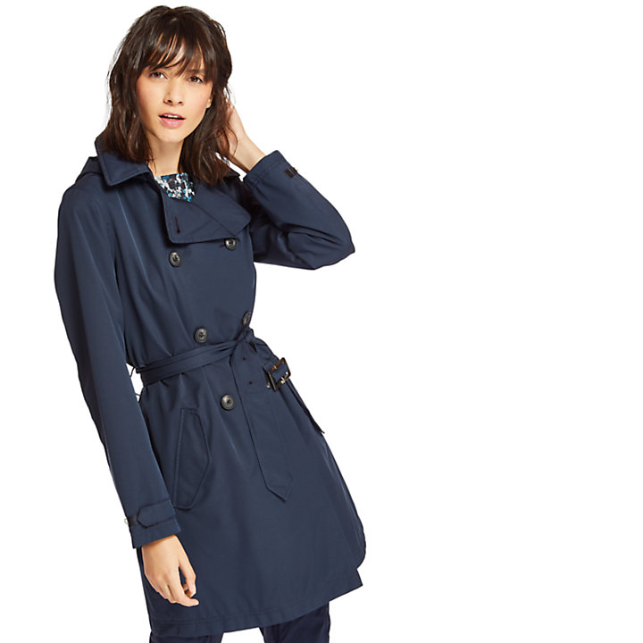 Classic Trench Coat For Women In Navy Timberland | Free Hot Nude Porn ...