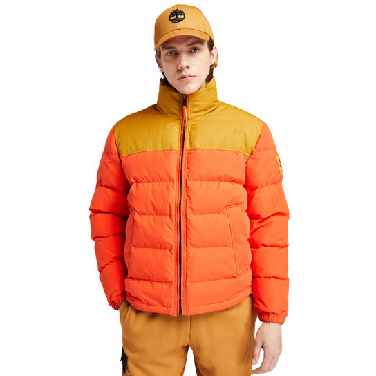 Welch Mountain Puffer Jacket for Men in Orange | Timberland