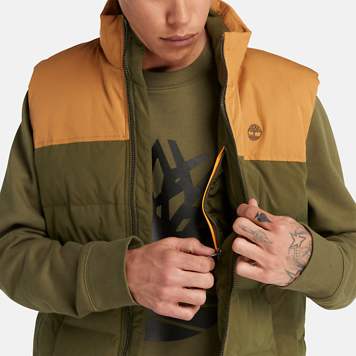 Welch Mountain Puffer Vest for Men in Green-