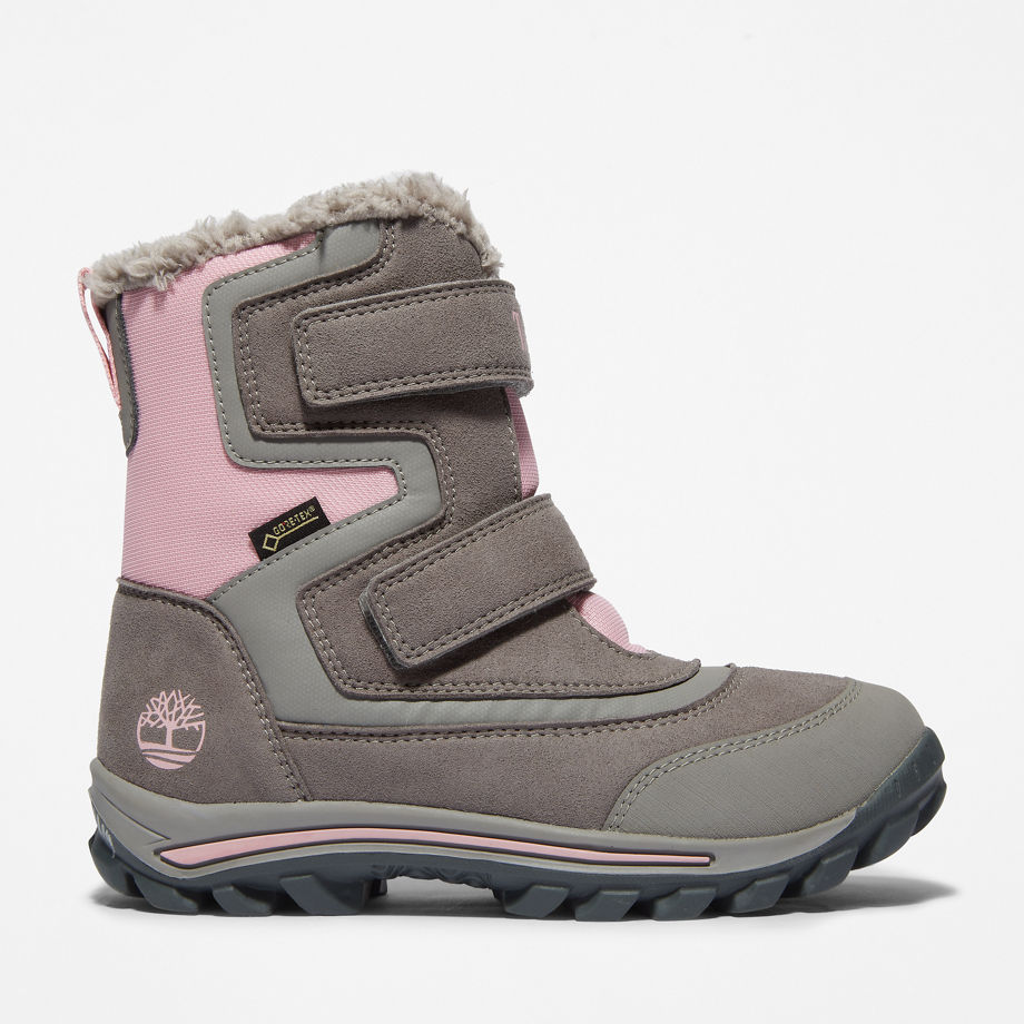 Timberland Gore-tex Chillberg Winter Boot For Junior In Grey Grey Kids, Size 6.5