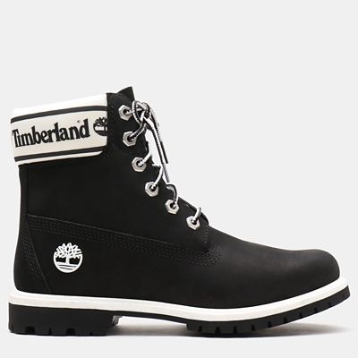 timberland 6 inch boots womens black
