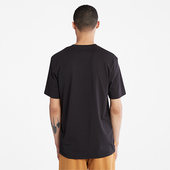 T-shirt da Uomo con Logo Mimetico Outdoor Heritage in colore nero-