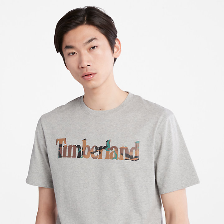 Outdoor Heritage Camo-Logo T-Shirt for Men in Grey-