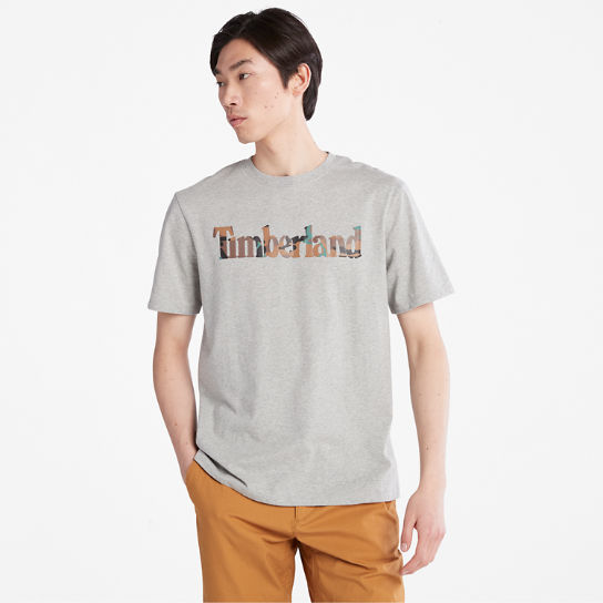 Outdoor Heritage Camo-Logo T-Shirt for Men in Grey | Timberland