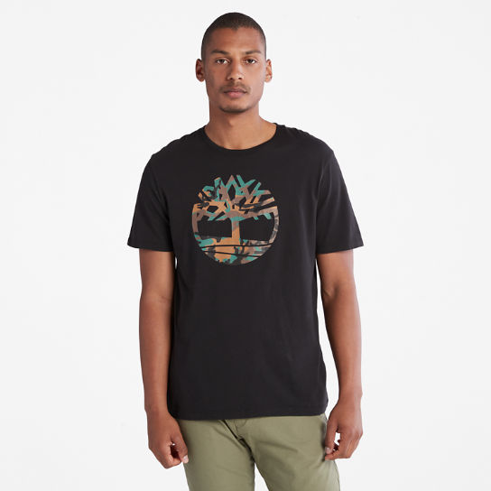 Outdoor Heritage Camo Tree T-Shirt for Men in Black | Timberland