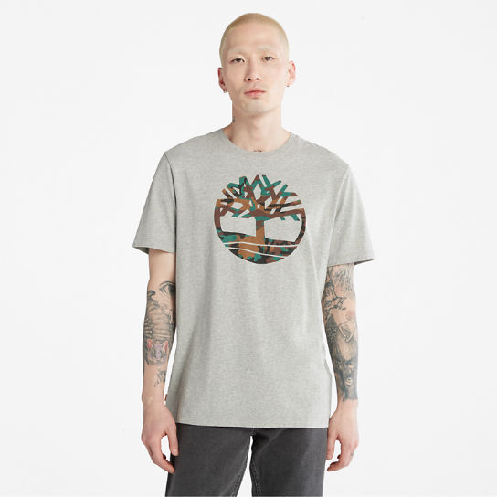 Outdoor Heritage Camo Tree T-Shirt for Men in Grey | Timberland