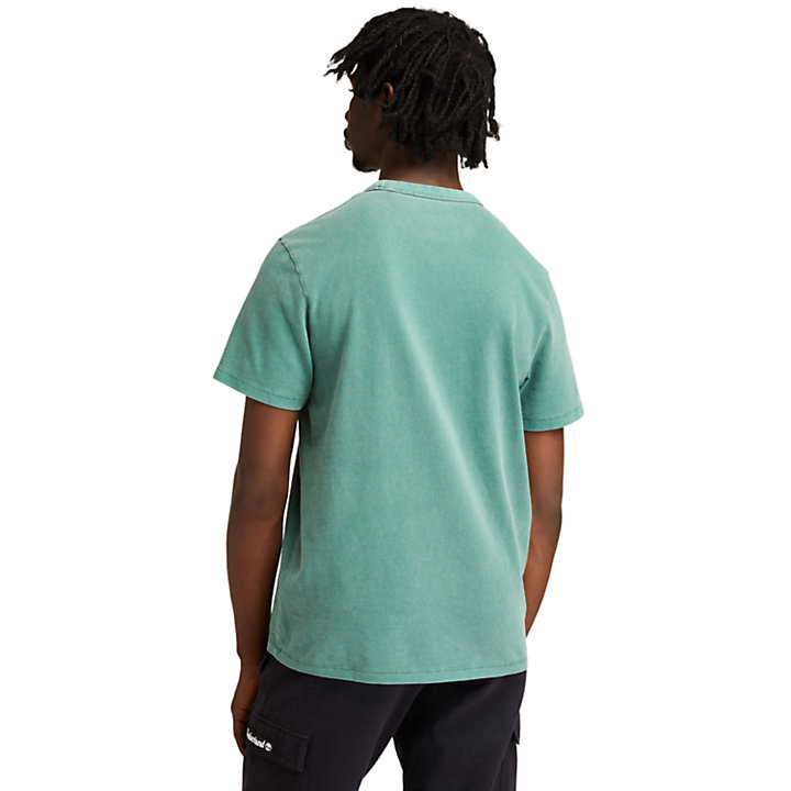 Garment-dyed The Original T-Shirt for Men in Green-