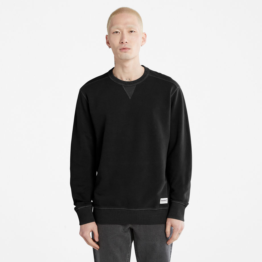 Timberland Gc Crewneck Sweatshirt For Men In Black Black, Size M