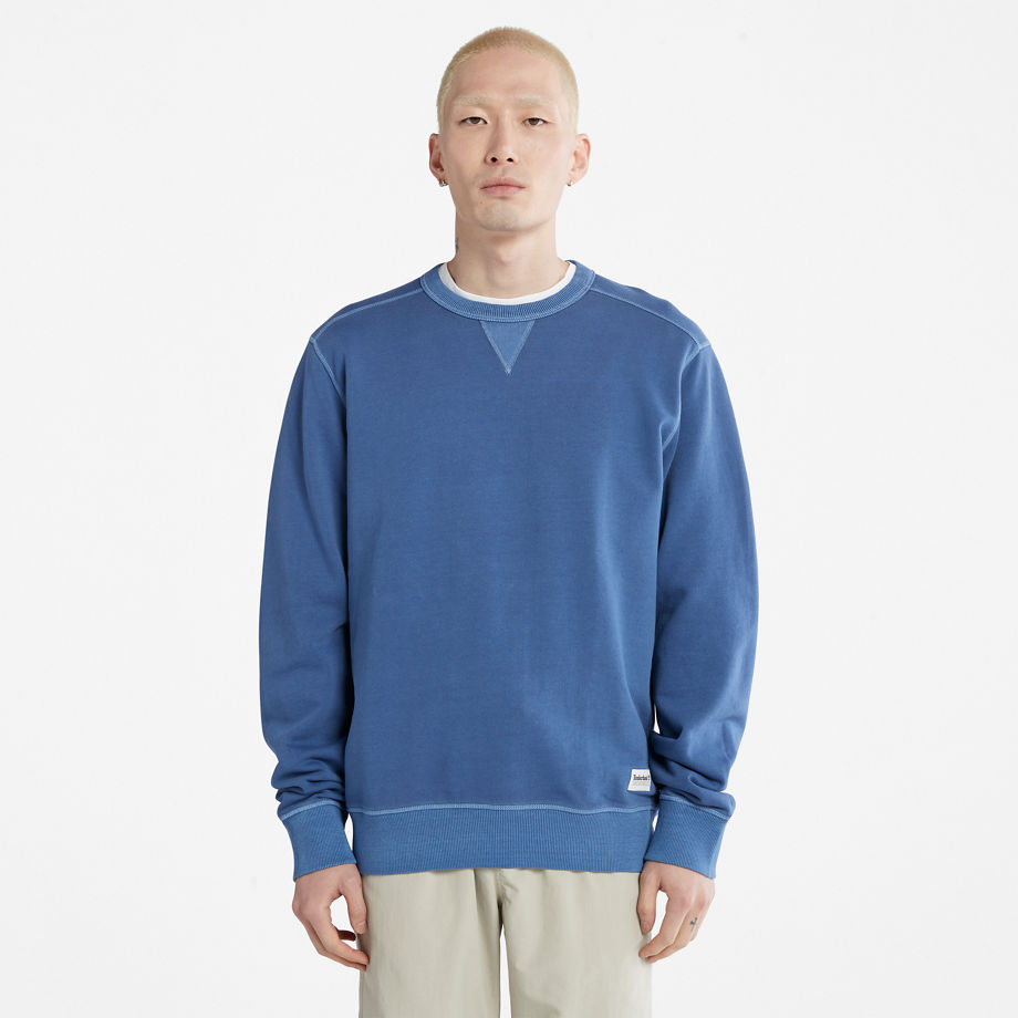 Timberland Gc Crewneck Sweatshirt For Men In Blue Dark Blue