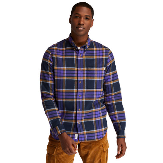 Heavy Flannel Check Shirt for Men in Dark Blue | Timberland