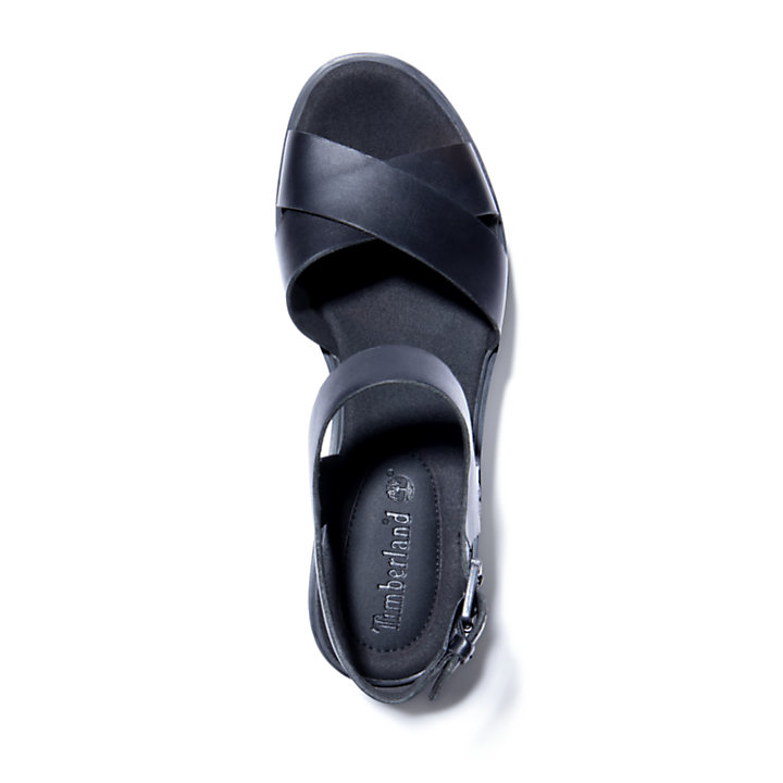 Sandalo con Zeppa da Donna Koralyn in colore nero-