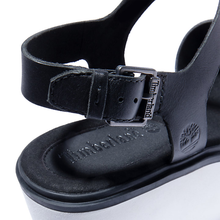Sandale compensée Koralyn pour femme en noir-