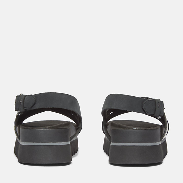 Santa Monica Sunrise Backstrap Sandal for Women in Black-